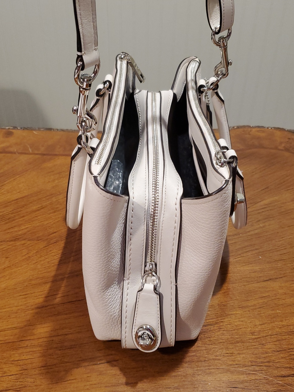 Coach Brooklyn 28 Bag In Chalk White - Picture 7 of 16